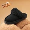 image:imageDREAM PAIRS Kids Slippers Girls Boys House Fuzzy Indoor Outdoor Warm Slip on Slipper for Little Kid Big KidBlack