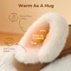 image:imageDREAM PAIRS Kids Slippers Girls Boys House Fuzzy Indoor Outdoor Warm Slip on Slipper for Little Kid Big KidCamel
