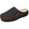 image:imageDREAM PAIRS Mens Cozy Memory Foam Slippers with Fuzzy Woollike Lining Slipon Washable Indoor Outdoor House ShoesBrownGrey