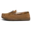 image:imageDREAM PAIRS Mens Moccasin Slippers Fuzzy Plush House Shoes Indoor Outdoor Fleece Lining LoafersTan