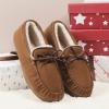 image:imageDREAM PAIRS Mens Moccasin Slippers Fuzzy Plush House Shoes Indoor Outdoor Fleece Lining LoafersTan