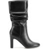 image:imageDREAM PAIRS Slouch Boots for Women Mid Calf Womens Fashion Almond Toe High Heel Fall Winter Dressy BootsBlackpu
