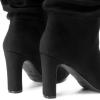 image:imageDREAM PAIRS Slouch Boots for Women Mid Calf Womens Fashion Almond Toe High Heel Fall Winter Dressy BootsBlacksuede