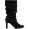 image:imageDREAM PAIRS Slouch Boots for Women Mid Calf Womens Fashion Almond Toe High Heel Fall Winter Dressy BootsBlacksuede