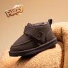 image:imageDREAM PAIRS Toddler Boots Boys Kids Girls Winter Warm Faux Fur Walking Ankle Boots FuzzyGo Kids Cozy Tap ShoesBrown