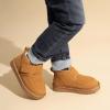image:imageDREAM PAIRS Toddler Boots Boys Kids Girls Winter Warm Faux Fur Walking Ankle Boots FuzzyGo Kids Cozy Tap ShoesChestnut