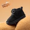 image:imageDREAM PAIRS Toddler Boots Kids Boys Girls Winter Zipper Warm Faux Fur FuzzyGo Kids Cozy Walking Ankle BootsBlack