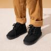 image:imageDREAM PAIRS Toddler Boots Kids Boys Girls Winter Zipper Warm Faux Fur FuzzyGo Kids Cozy Walking Ankle BootsBlack