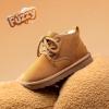 image:imageDREAM PAIRS Toddler Boots Kids Boys Girls Winter Zipper Warm Faux Fur FuzzyGo Kids Cozy Walking Ankle BootsChestnut