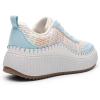 image:imageDREAM PAIRS Women Chunky City Tweed Comfortable Casual Platform Fashion SneakerBlueRainbowknit