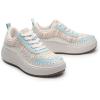 image:imageDREAM PAIRS Women Chunky City Tweed Comfortable Casual Platform Fashion SneakerBlueRainbowknit