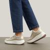 image:imageDREAM PAIRS Women Chunky City Tweed Comfortable Casual Platform Fashion SneakerGold