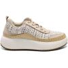 image:imageDREAM PAIRS Women Chunky City Tweed Comfortable Casual Platform Fashion SneakerKhakiknit