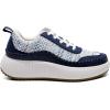 image:imageDREAM PAIRS Women Chunky City Tweed Comfortable Casual Platform Fashion SneakerNavy