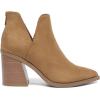 image:imageDREAM PAIRS Womens Ankle Boots Chunky Heel Pointed Toe Short Booties ShoesLight Brownsuede