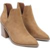 image:imageDREAM PAIRS Womens Ankle Boots Chunky Heel Pointed Toe Short Booties ShoesLight Brownsuede