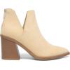 image:imageDREAM PAIRS Womens Ankle Boots Chunky Heel Pointed Toe Short Booties ShoesNudesuede