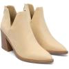 image:imageDREAM PAIRS Womens Ankle Boots Chunky Heel Pointed Toe Short Booties ShoesNudesuede
