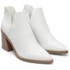 image:imageDREAM PAIRS Womens Ankle Boots Chunky Heel Pointed Toe Short Booties ShoesWhitepu