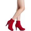 image:imageDREAM PAIRS Womens Ankle Boots High Stiletto Heel Booties Fashion Zipper Short BootsClassic Red