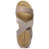 image:imageDREAM PAIRS Womens Ankle Strap Low Wedge SandalsTaupe