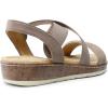 image:imageDREAM PAIRS Womens Ankle Strap Low Wedge SandalsTaupe