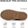 image:imageDREAM PAIRS Womens Ankle Winter Boots Genuine Suede Leather Faux Fur Lace Up Snow Warm Comfort Cozy Short Booties FuzzyGo Womens CozyChestnut
