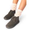 image:imageDREAM PAIRS Womens Ankle Winter Boots Genuine Suede Leather Faux Fur Lace Up Snow Warm Comfort Cozy Short Booties FuzzyGo Womens CozyTaupe