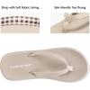 image:imageDREAM PAIRS Womens Arch Support Flip Flops Comfortable Soft Cushion Thong Sandals for Summer Beach Daily Casual WearCamel