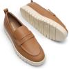 image:imageDREAM PAIRS Womens Arch Support Slip On LoafersBrownpu