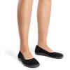 image:imageDREAM PAIRS Womens Ballet Flats Wide Toe Box Knit Flats for Women with Arch Support Comfortable Slip On Dressy Travel Work Business Office Shoes for WomenBlack