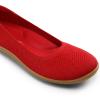 image:imageDREAM PAIRS Womens Ballet Flats Wide Toe Box Knit Flats for Women with Arch Support Comfortable Slip On Dressy Travel Work Business Office Shoes for WomenRed