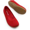 image:imageDREAM PAIRS Womens Ballet Flats Wide Toe Box Knit Flats for Women with Arch Support Comfortable Slip On Dressy Travel Work Business Office Shoes for WomenRed