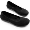 image:imageDREAM PAIRS Womens Ballet Flats Wide Toe Box Knit Flats for Women with Arch Support Comfortable Slip On Dressy Travel Work Business Office Shoes for WomenBlack
