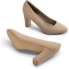image:imageDREAM PAIRS Womens Block Heel Rounded Toe PumpsKhaki