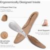 image:imageDREAM PAIRS Womens Chunky Comfortable Closed Toe Low Block Heels Work Round Toe Dress Wedding Adjustable Slip On Pumps ShoesBlack