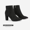 image:imageDREAM PAIRS Womens Chunky Heel Ankle Booties Pointed Toe Short BootsBlack