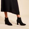 image:imageDREAM PAIRS Womens Chunky Heel Ankle Booties Pointed Toe Short BootsBlack
