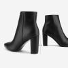 image:imageDREAM PAIRS Womens Chunky Heel Ankle Booties Pointed Toe Short BootsBlackPu