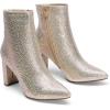 image:imageDREAM PAIRS Womens Chunky Heel Ankle Booties Pointed Toe Short BootsGold