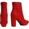 image:imageDREAM PAIRS Womens Chunky Heel Ankle Booties Pointed Toe Short BootsRedrhinestone