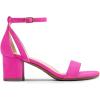 image:imageDREAM PAIRS Womens Chunky Low Heels Open Round Toe Ankle Strap Block Heels Party Dress Wedding SandalsHot Pink