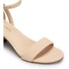 image:imageDREAM PAIRS Womens Chunky Low Heels Open Round Toe Ankle Strap Block Heels Party Dress Wedding SandalsNude
