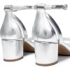 image:imageDREAM PAIRS Womens Chunky Low Heels Open Round Toe Ankle Strap Block Heels Party Dress Wedding SandalsSilverpu