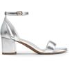 image:imageDREAM PAIRS Womens Chunky Low Heels Open Round Toe Ankle Strap Block Heels Party Dress Wedding SandalsSilverpu