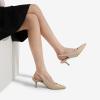 image:imageDREAM PAIRS Womens Closed Toe Kitten Heels Pointed Toe Slingback Low Heels Dress Bridal Wedding Pumps ShoesGoldglitter