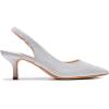 image:imageDREAM PAIRS Womens Closed Toe Kitten Heels Pointed Toe Slingback Low Heels Dress Bridal Wedding Pumps ShoesSilverglitter