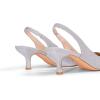 image:imageDREAM PAIRS Womens Closed Toe Kitten Heels Pointed Toe Slingback Low Heels Dress Bridal Wedding Pumps ShoesSilverglitter