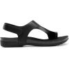image:imageDREAM PAIRS Womens Comfortable Cork Footbed Arch Support Sandals Casual to Dressy Thong Walking Flat Sandals for SummerAll Black