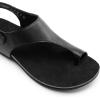 image:imageDREAM PAIRS Womens Comfortable Cork Footbed Arch Support Sandals Casual to Dressy Thong Walking Flat Sandals for SummerAll Black